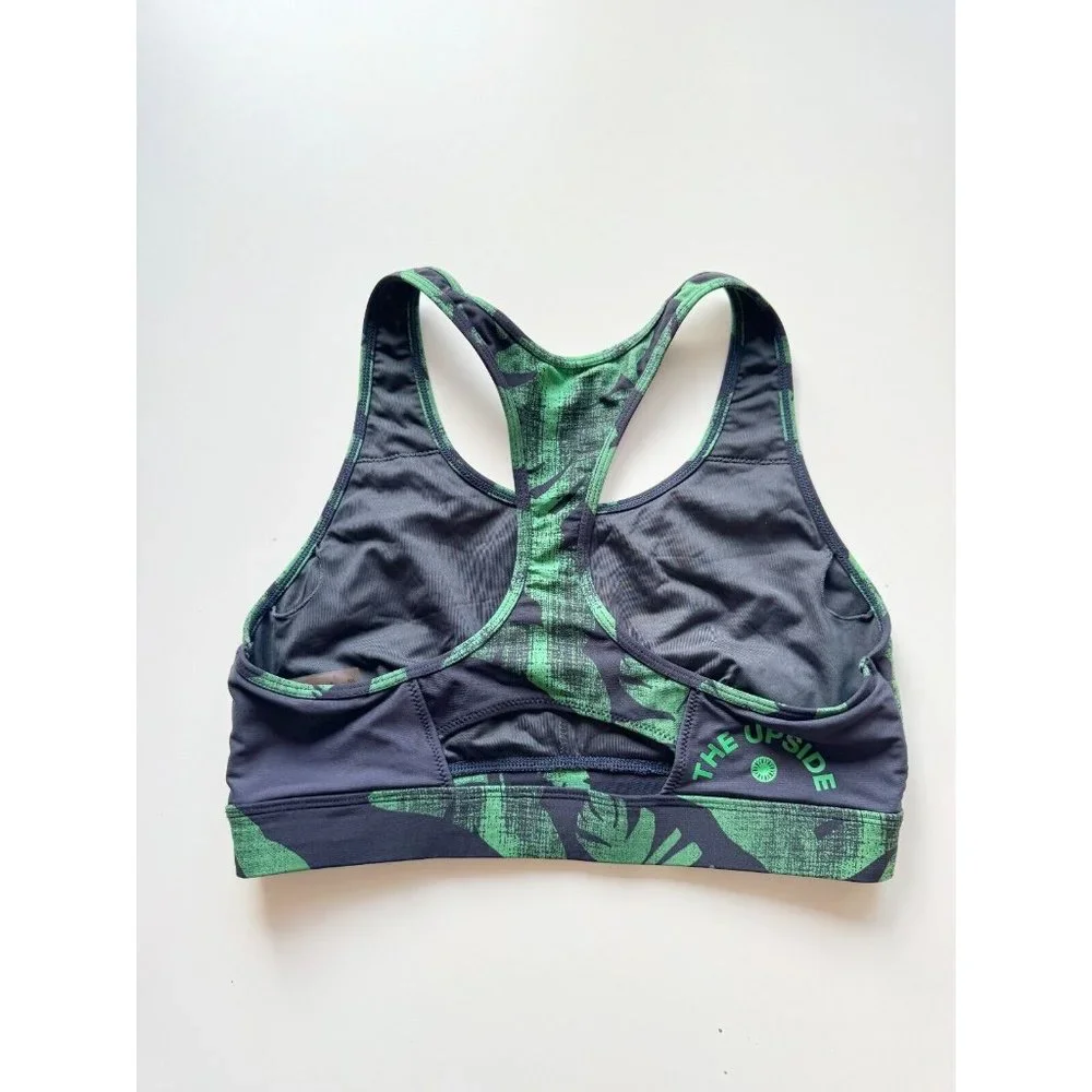 THE UPSIDE Green Palm Lead Print Anna Bra 29" Leggings Workout Set, Size M/US8 - Picture 6 of 16